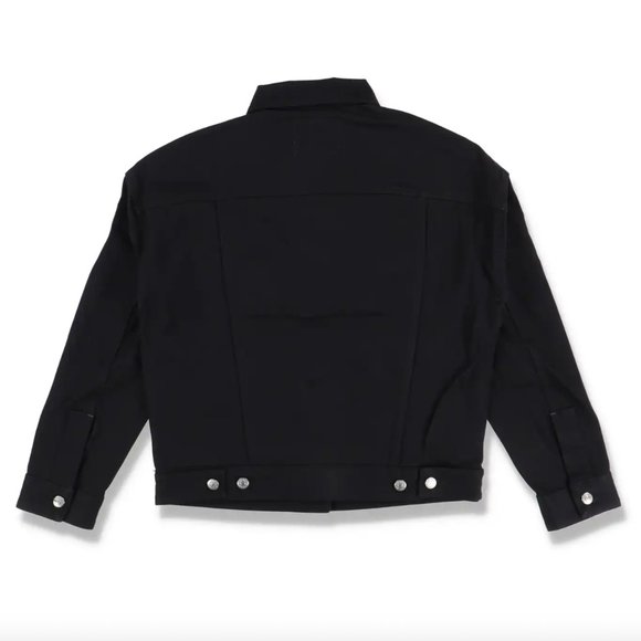 Acne Studios Bla Konst Lamp Denim Jacket Black Sz 34 Small - Picture 2 of 5